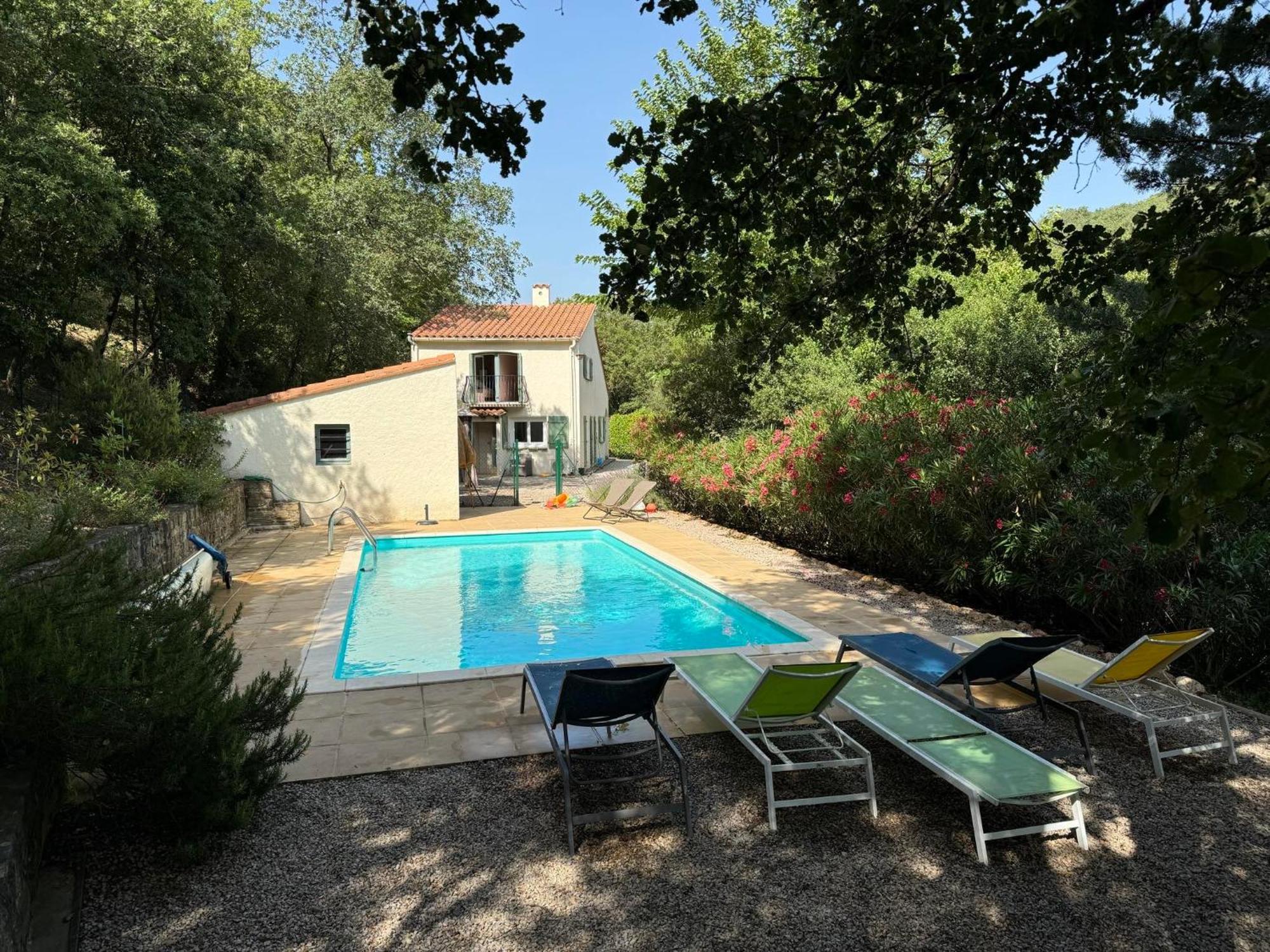 Maison Avec Piscine Chauffee Entre Mer Et Montagne Montauriol  Exterior foto